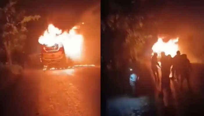 ফরিদপুরে বাসচাপায় ৫ জন নিহত, ৬ গাড়িতে আগুন